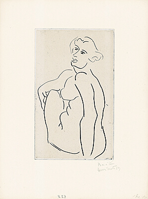 Henri Matisse, "Nu assis, le dos vu de trois-quarts", Duthuit 227, pl. 168