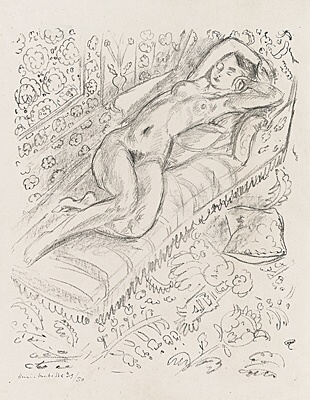 Henri Matisse, "Nu sur chaise de repos sur fond moucharabieh",Duthuit 426, pl. 35