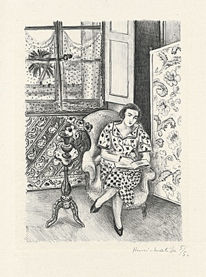 Henri Matisse, "Intérieur, la lecture",Duthuit 457, pl. 65