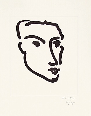 Henri Matisse, "Nadia, visage de trois-quarts",Duthuit 795, pl. 347