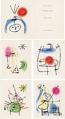 Joan Miró, "La bague d'aurore" (René Crevel), Cramer, Dupin 044, 122-125, 127, 128
