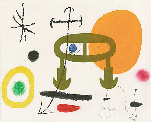 Joan Miró, "Je n'ai jamais appris à écrire ou les incipit" (Louis Aragon), Cramer, Dupin 129, 1316