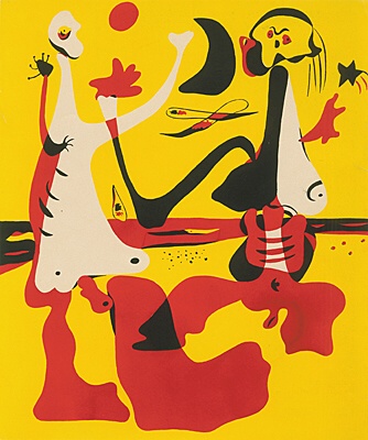Joan Miró, "Personnages devant la mer", Dupin 13