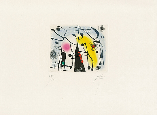 Joan Miró, "Les Magdaléniens", Dupin 154