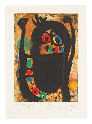 Joan Miró, "La femme aux bijoux", Dupin 0452