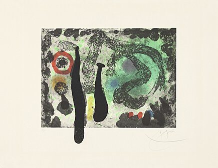 Joan Miró, "Le jardin de mousse", Dupin 454