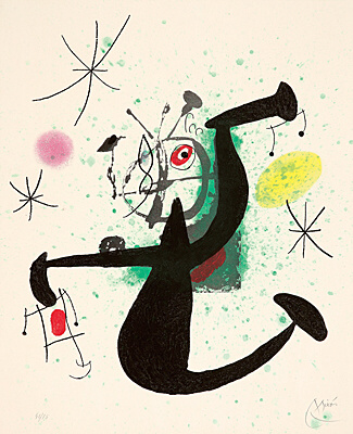 Joan Miró, "La demoiselle à bascule", Dupin 486