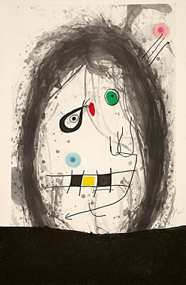 Joan Miró, "L'Exilé noir", Dupin 497