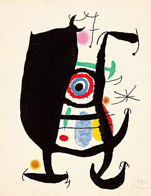 Joan Miró, "L'inhibé", Dupin 508