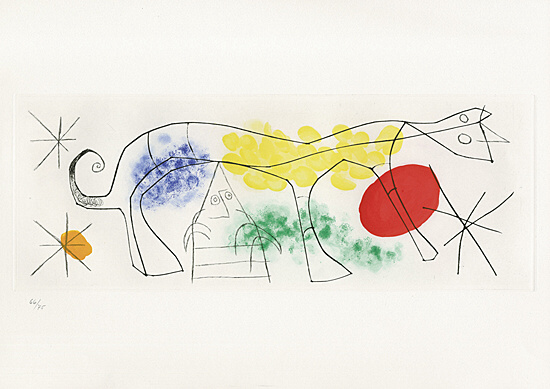 Joan Miró, aus "Eric Satie - Poèmes et chansons", Dupin 0522