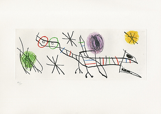 Joan Miró, aus "Eric Satie - Poèmes et chansons", Dupin 523