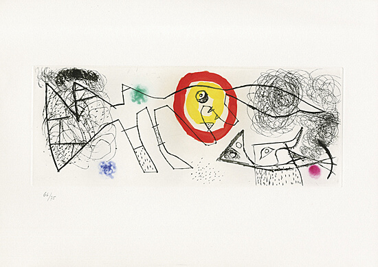 Joan Miró, aus "Eric Satie - Poèmes et chansons", Dupin 0524