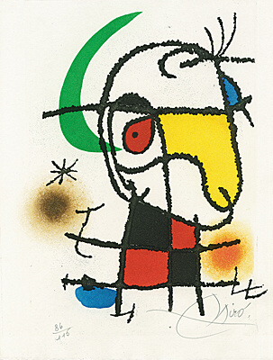 Joan Miró, "Le vent parmi les roseaux" (William Butler Yeats), Cramer, Dupin 149, 545-547