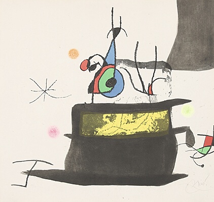 Joan Miró, "Le carrosse d‘oiseaux",Dupin 573