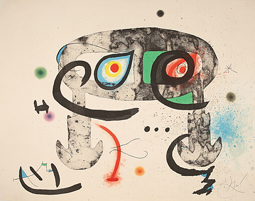 Joan Miró, "Le hibou blasphémateur", Dupin 759