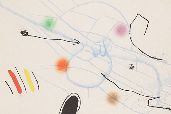 Joan Miró, Blatt 25 aus der Suite "Le marteau sans maitre", Dupin 968
