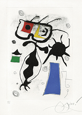 Joan Miró, "La destruction du miroir" (Die Spiegelzerstörung), Dupin 983