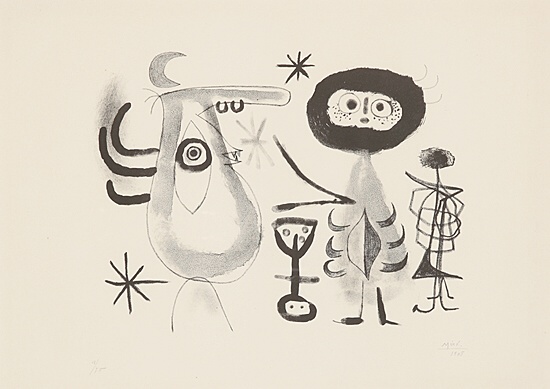 Joan Miró, Blatt 4 aus "Album 13", Mourlot, Cramer 78, 18
