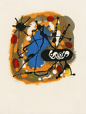 Joan Miró, aus "Atmosfera Miró", Mourlot, Cramer 0190, 52