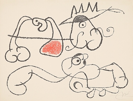 Joan Miró, Blatt 22 aus "Ubu auf den Balearen", Mourlot, Cramer 787, 146