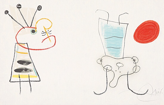 Joan Miró, ohne Titel, Mourlot, Cramer 1012, 204