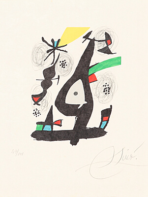 Joan Miró, "La mélodie acide", Cramer, Mourlot 248, 1212-1225