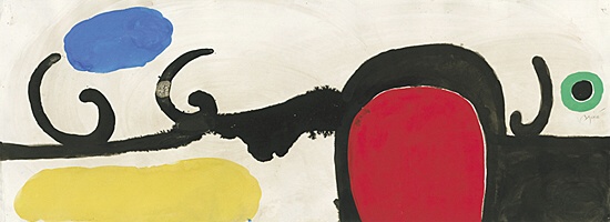 Joan Miró, ohne Titel I, Expertise von ADOM liegt vor, Dupin 2216