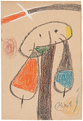 Joan Miró, "Femme, oiseau", Dupin | Lelong-Mainaud 3883