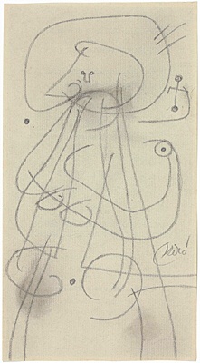 Joan Miró, "Personnage, oiseau", Expertise von ADOM liegt vor