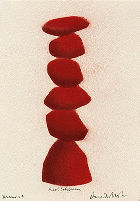 David Nash, "Red Collumn"