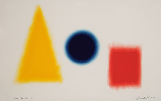 David Nash, "Yellow, Blue, Red"