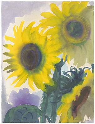 Emil Nolde, "Sonnenblumen"