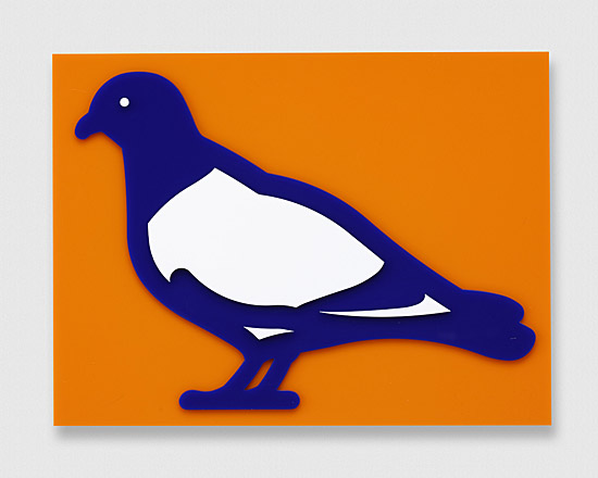 Julian Opie, "Pigeon." (Taube)