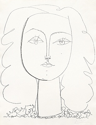 Pablo Picasso, "Françoise",Bloch 396, Mourlot 40