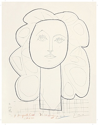 Pablo Picasso, "Françoise",Bloch 402, Mourlot 46, Rau 141, Gauss 153