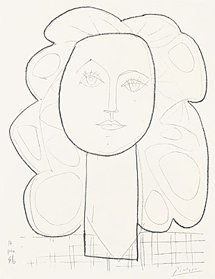 Pablo Picasso, "Françoise", Bloch 402, Mourlot 46