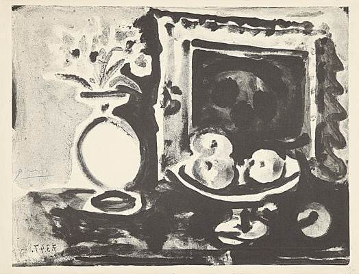 Pablo Picasso, "Grande nature morte au compotier", Bloch, Mourlot 425, 73