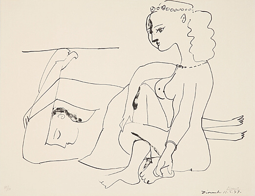 Pablo Picasso, "Femmes sur la plage",Bloch 452, Mourlot 101
