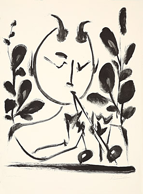 Pablo Picasso, "Faune aux branchages", Bloch 520, Mourlot 113