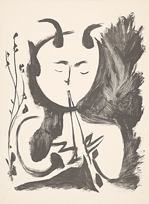 Pablo Picasso, "Faune musicien no. 4",Bloch 522, Mourlot 115