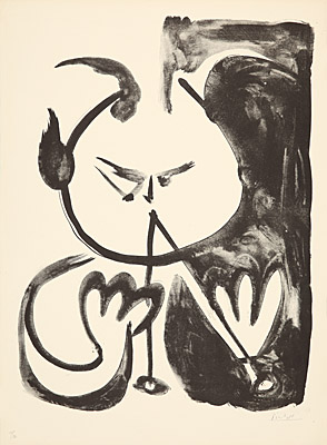 Pablo Picasso, "Faune musicien no. 5", Bloch, Mourlot 0523, 116