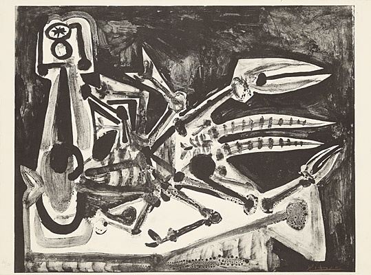 Pablo Picasso, "Le homard", Bloch, Mourlot 584, 143