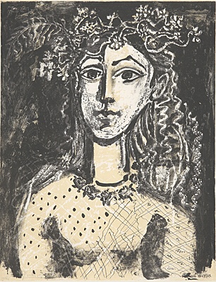 Pablo Picasso, "Jeune fille inspirée par Cranach",Bloch 603, Mourlot 176bis