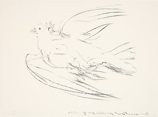 Pablo Picasso, "La colombe volant", Bloch 677, Mourlot 191