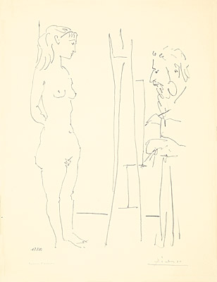 Pablo Picasso, "La pose nue", Bloch 761, Mourlot 255