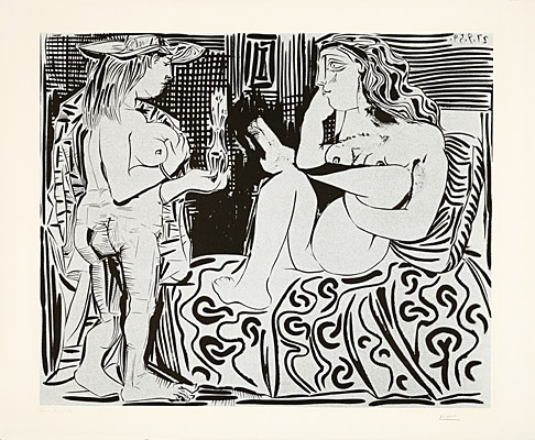 Pablo Picasso, "Deux femmes" (Zwei Frauen), Bloch, Baer 0915, 1239 IV B.b