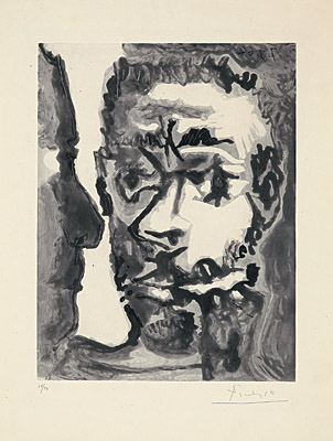 Pablo Picasso, "Tête et profil" (Kopf und Profil), Bloch 1174, Baer 1174 B.b.1.
