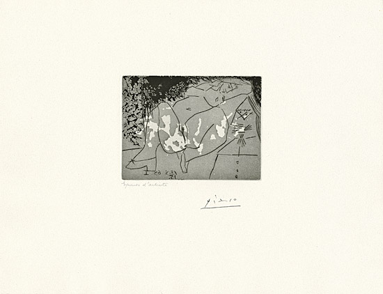 Pablo Picasso, "Jeune femme et mousquetaire", Bloch, Baer 1752, 1769 II B.b.2