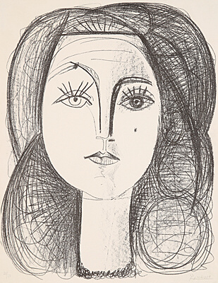 Pablo Picasso, "Fran&çoise", Bloch 401, Mourlot 45