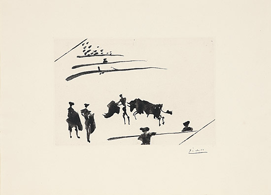 Pablo Picasso, "La Tauromaquia o Arte de torear" (José Delgado alias Pepe Illo), Bloch 950-976, Baer 970-996, Cramer 100